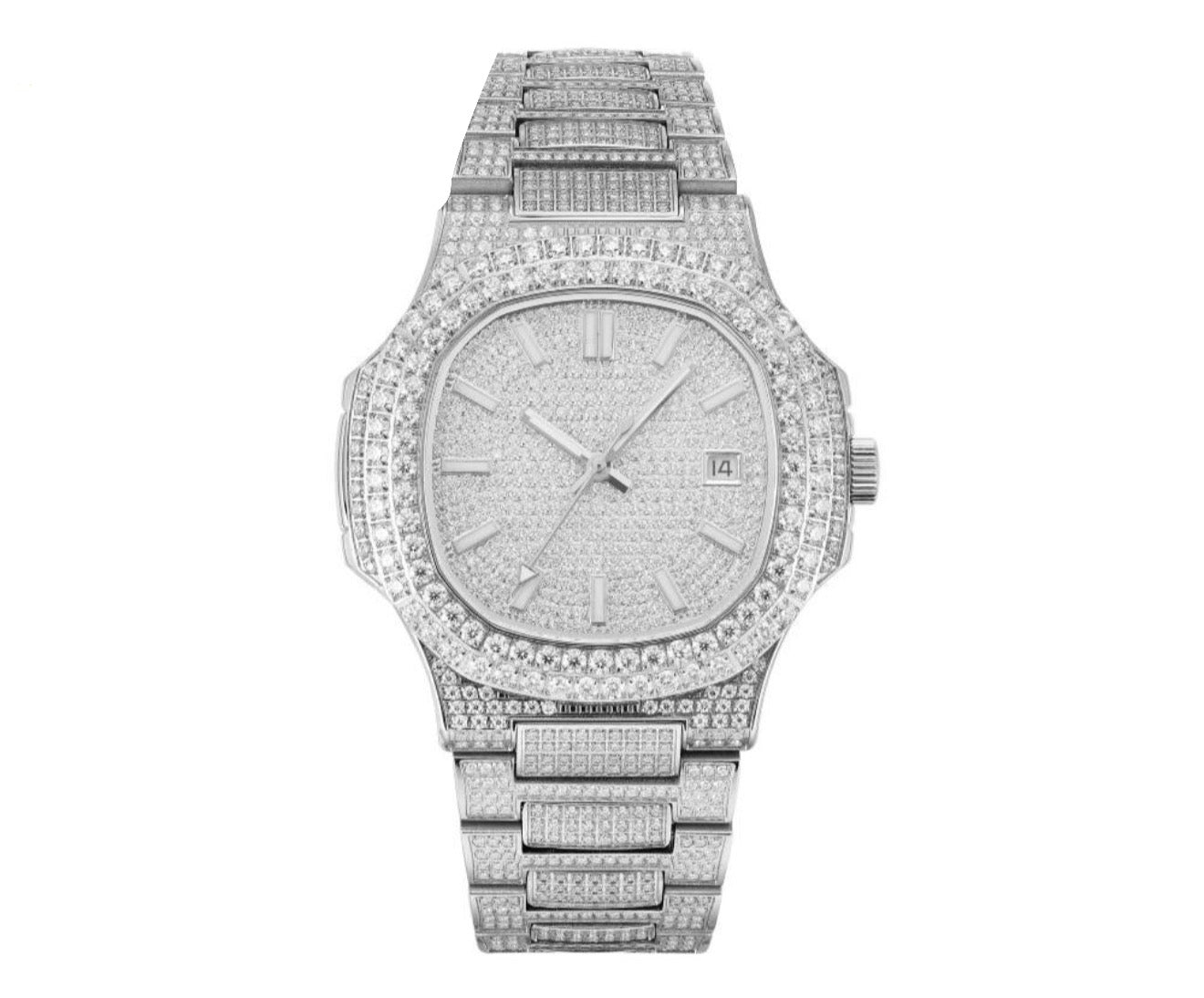 Iced Out | 40MM | Bust Down | Circular Bezzle