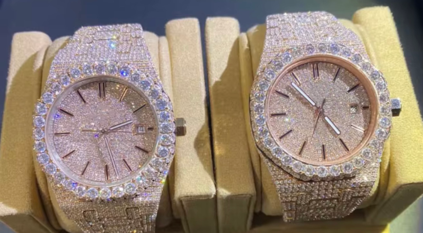 Iced Out Bust Down Watch | 41MM | White Gold