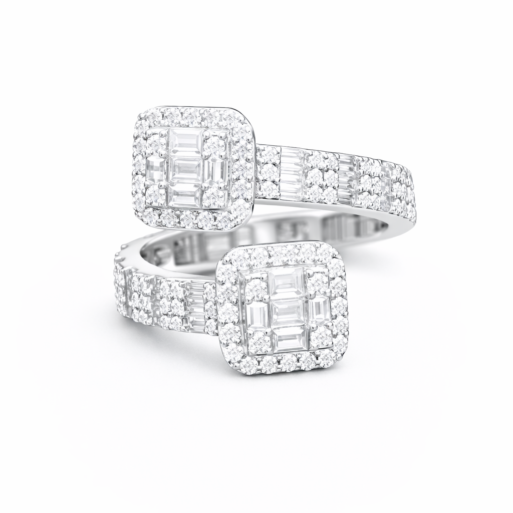Baguette Cluster Ring