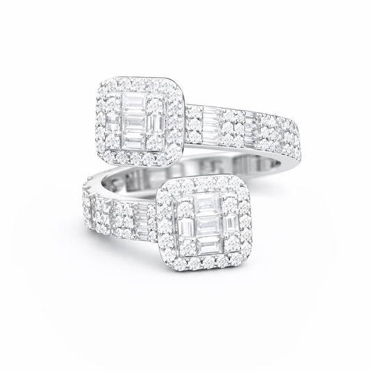 Baguette Cluster Ring