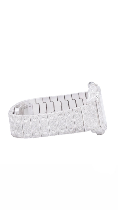 Iced Out Bust Down | 42MM | White Gold