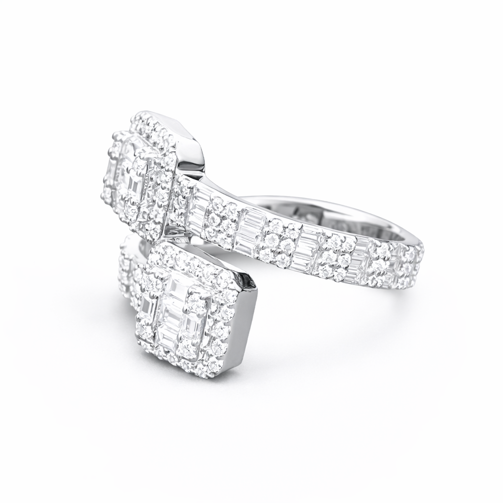 Baguette Cluster Ring