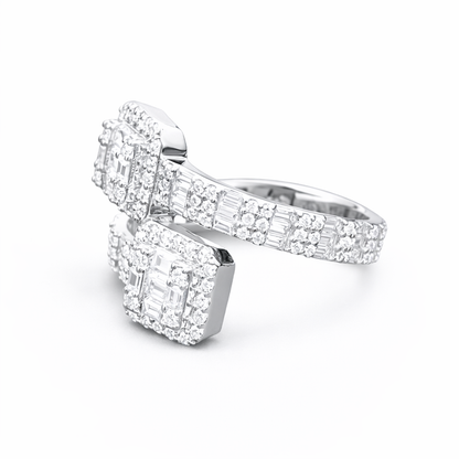 Baguette Cluster Ring