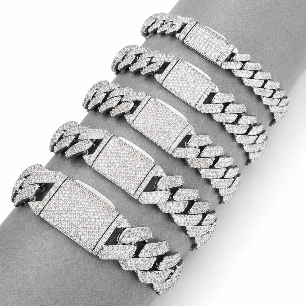 Cuban Link Prong Bracelets