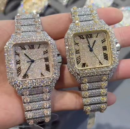 Iced Out Bust Down | 42MM | White Gold